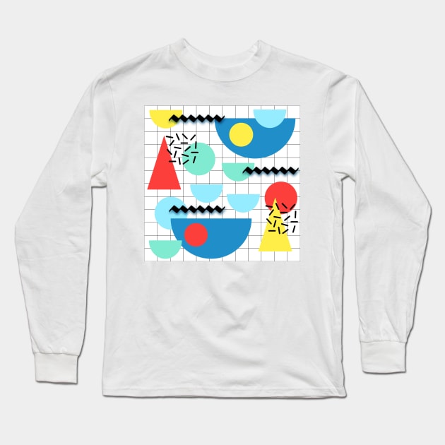 Party On Memphis Style Long Sleeve T-Shirt by tandre